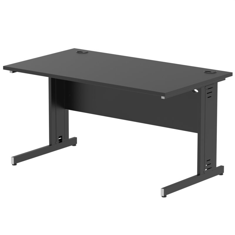 impulse 1400mm straight desk cable managed leg