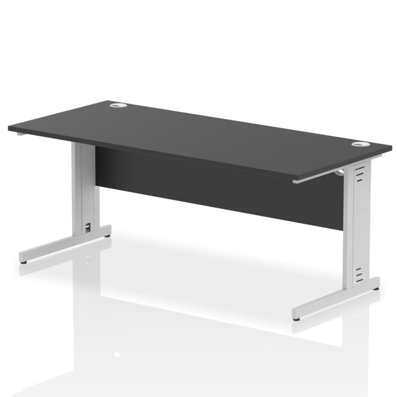 impulse 1800mm straight desk cable managed leg