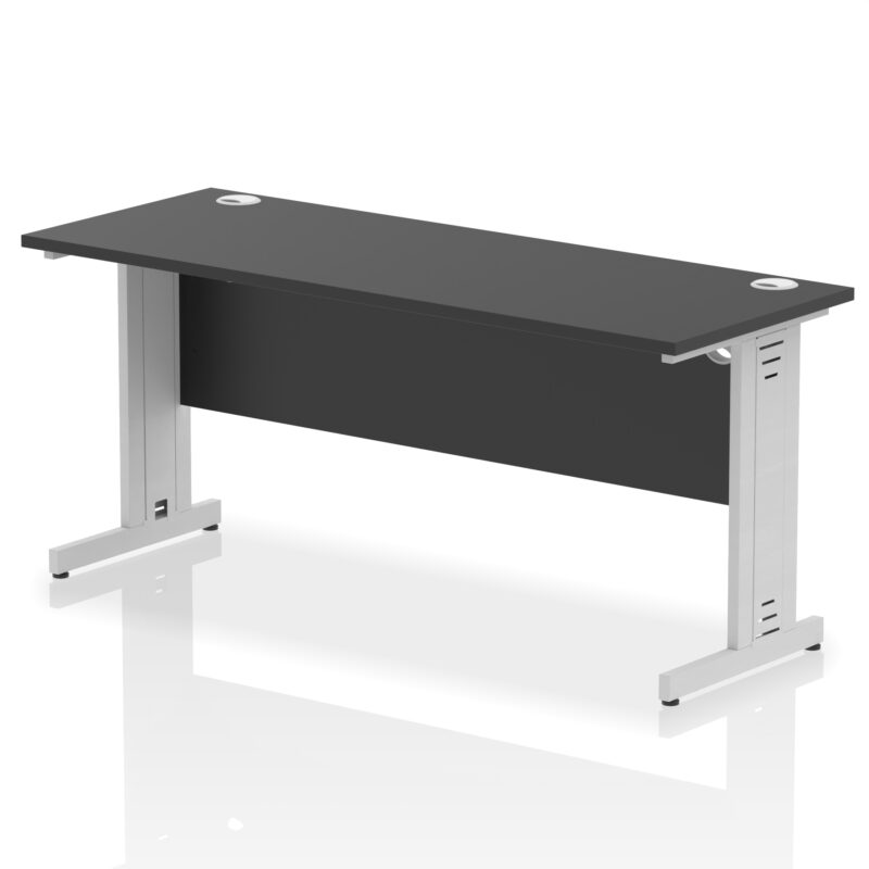 impulse 1600mm slimline desk cable managed leg
