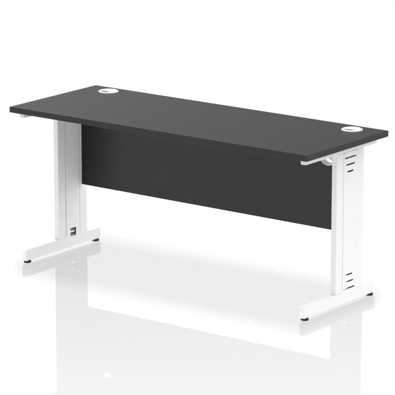 impulse 1600mm slimline desk cable managed leg