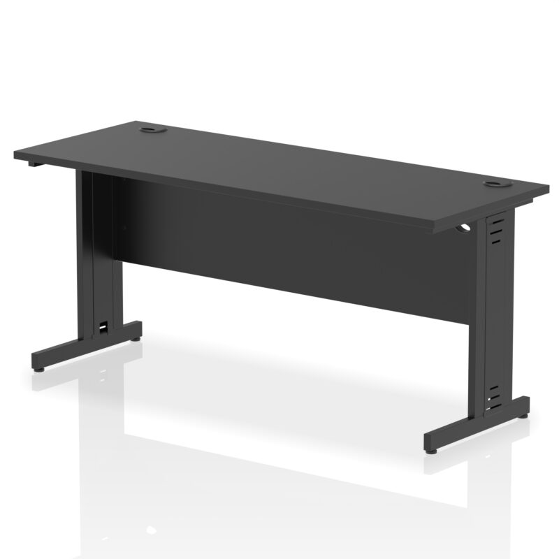 impulse 1600mm slimline desk cable managed leg