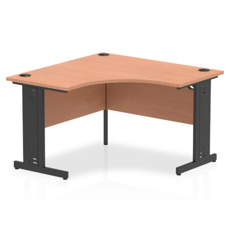 impulse 1200mm cable managed leg corner desk