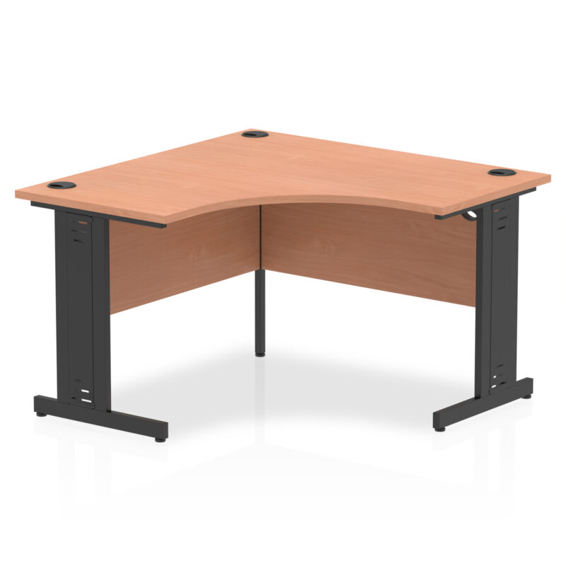 impulse 1200mm cable managed leg corner desk