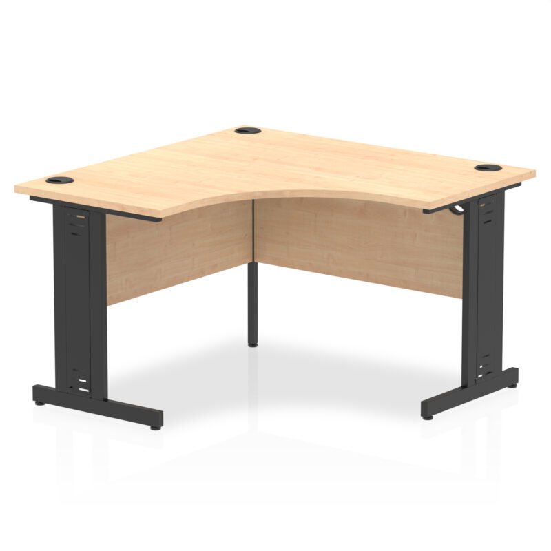 impulse 1200mm cable managed leg corner desk