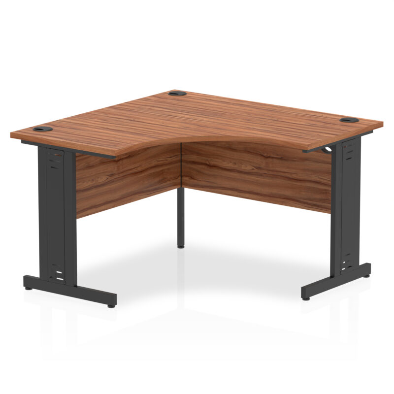 impulse 1200mm cable managed leg corner desk