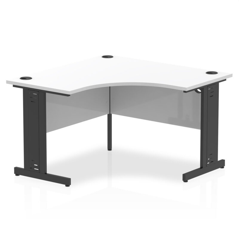 impulse 1200mm cable managed leg corner desk