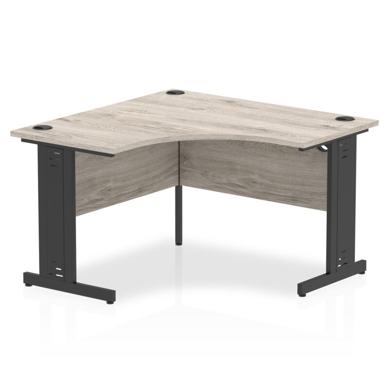 impulse 1200mm cable managed leg corner desk