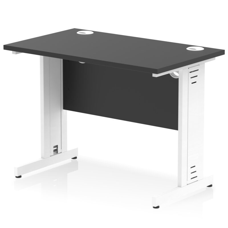 impulse 1000mm slimline desk cable managed leg