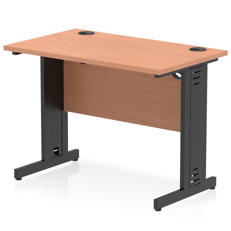 impulse 1000mm slimline desk cable managed leg