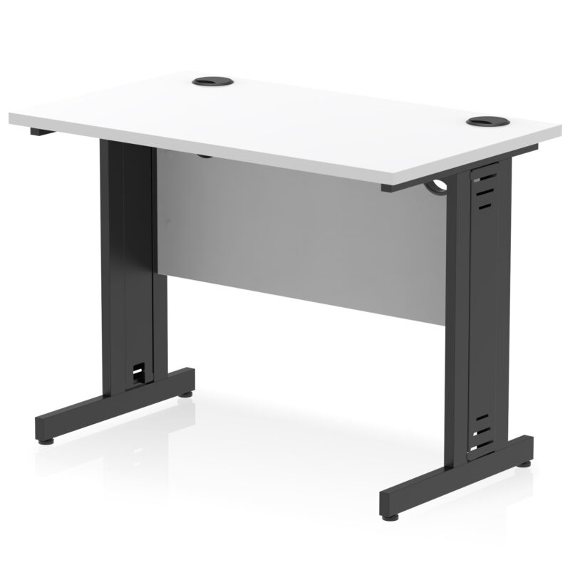 impulse 1000mm slimline desk cable managed leg