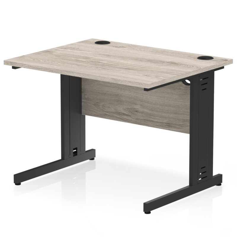 impulse 1000mm straight desk cable managed leg