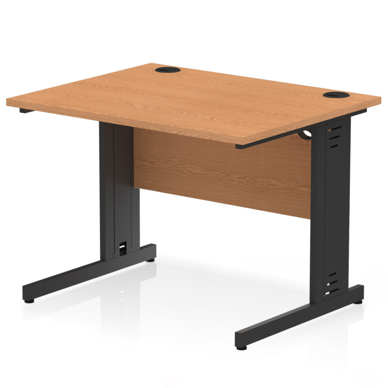impulse 1000mm straight desk cable managed leg