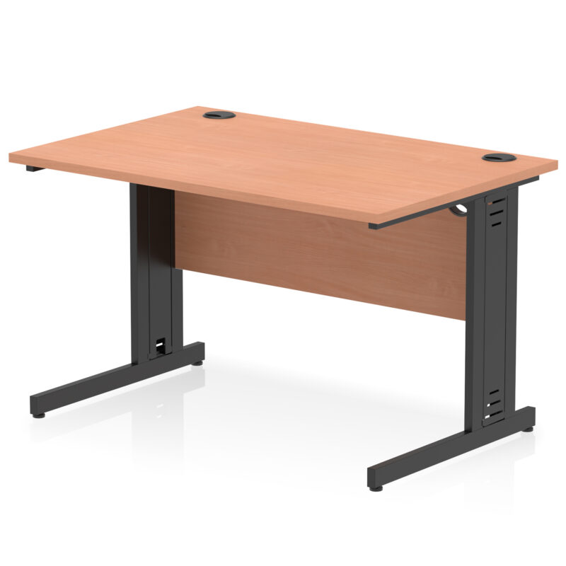 impulse 1200mm straight desk cable managed leg