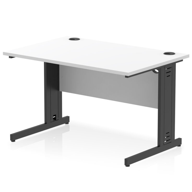 impulse 1200mm straight desk cable managed leg