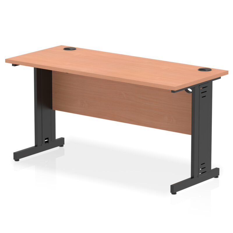 impulse 1400mm slimline desk cable managed leg