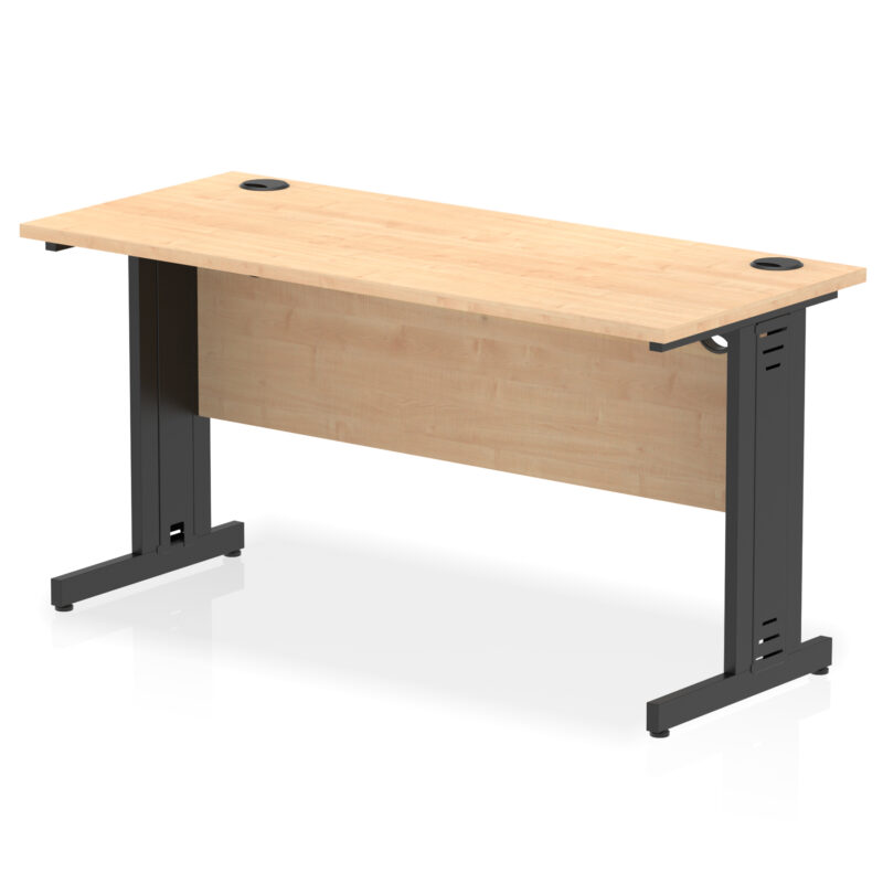 impulse 1400mm slimline desk cable managed leg