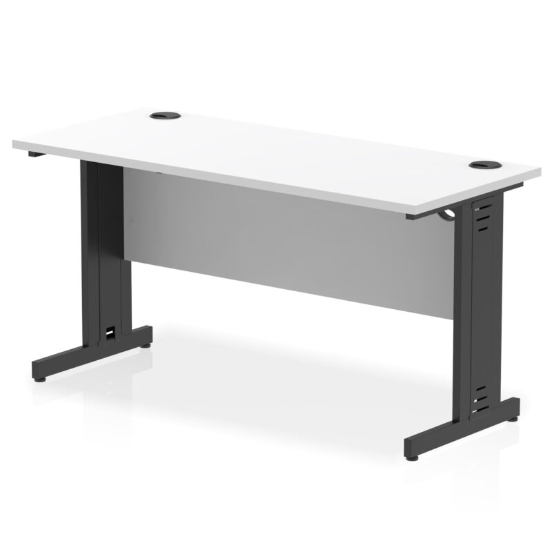 impulse 1400mm slimline desk cable managed leg