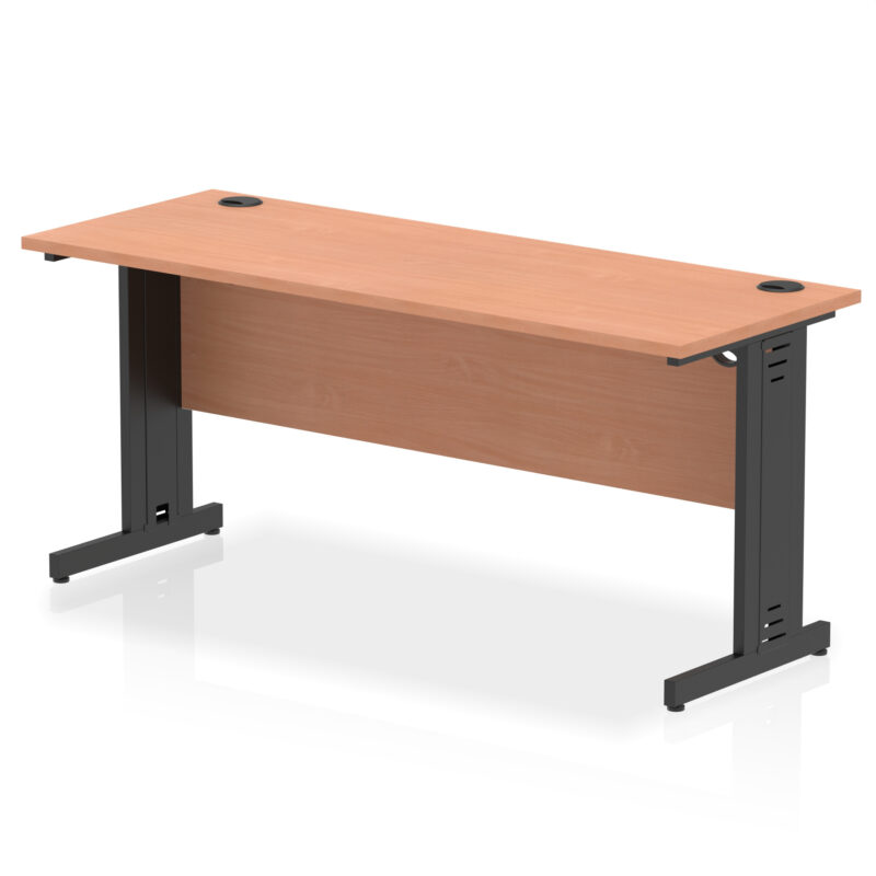 impulse 1600mm slimline desk cable managed leg