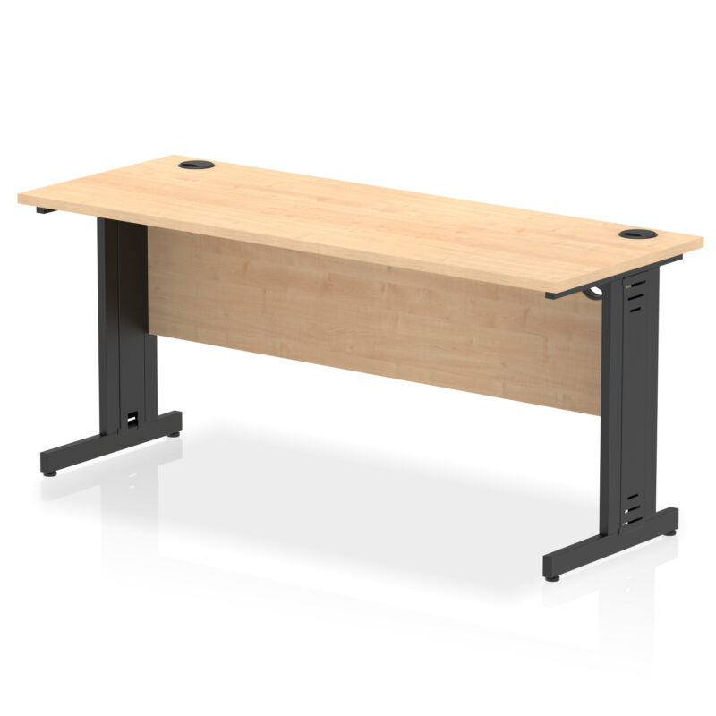 impulse 1600mm slimline desk cable managed leg