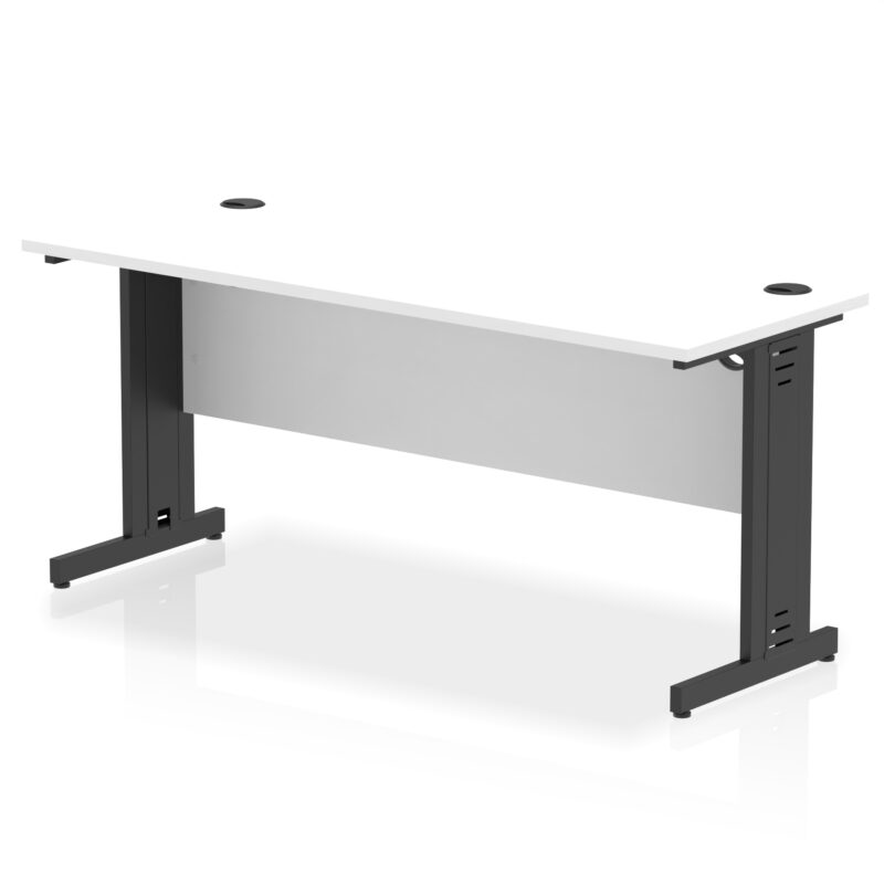 impulse 1600mm slimline desk cable managed leg