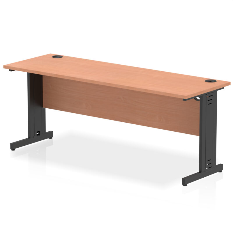 impulse 1800mm slimline desk cable managed leg