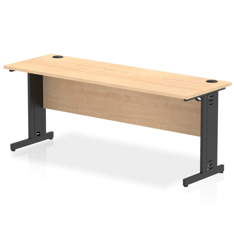 impulse 1800mm slimline desk cable managed leg