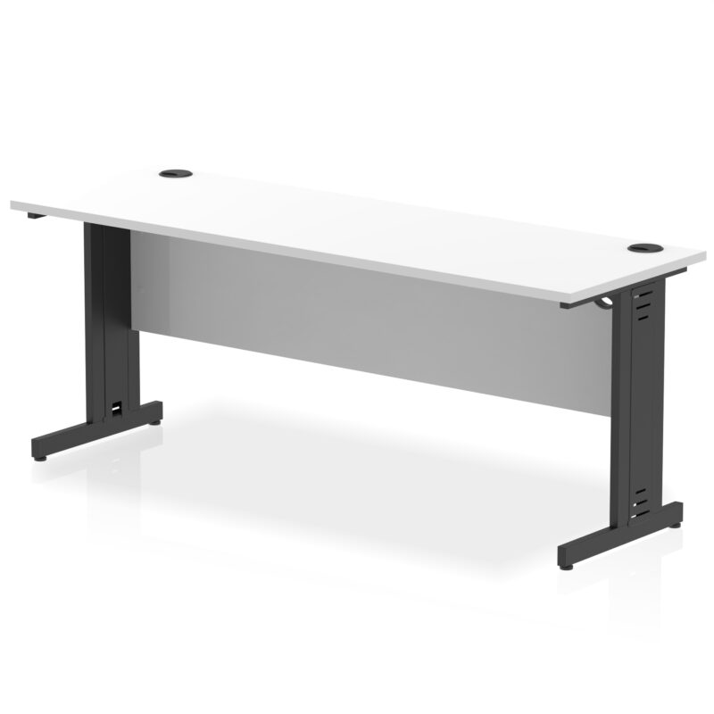 impulse 1800mm slimline desk cable managed leg