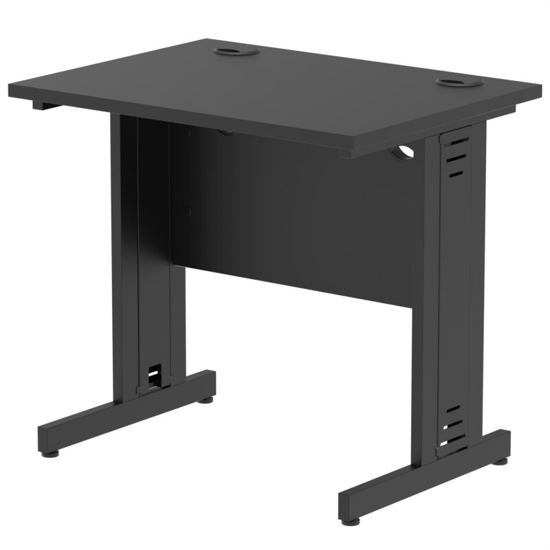 impulse 800mm slimline desk cable managed leg