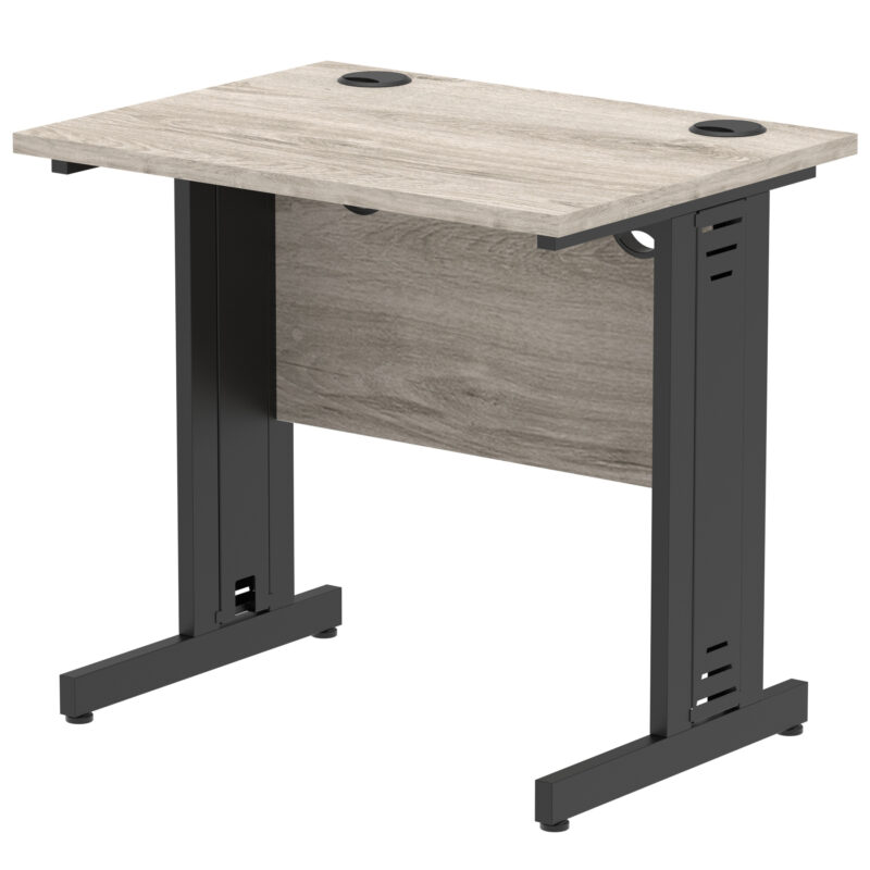 impulse 800mm slimline desk cable managed leg