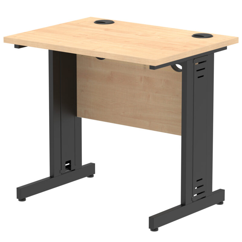 impulse 800mm slimline desk cable managed leg