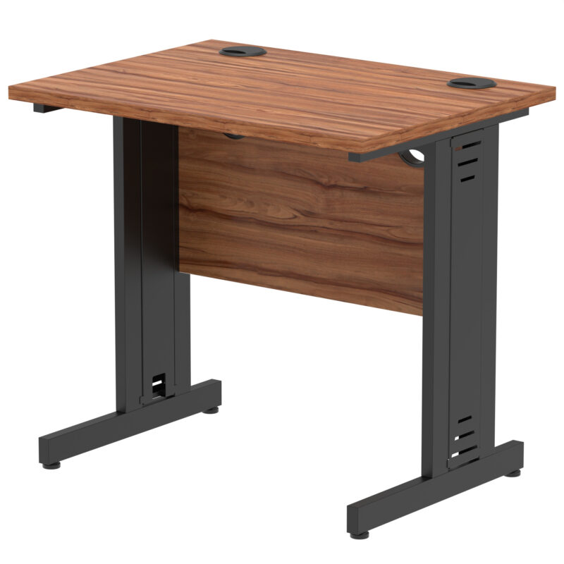 impulse 800mm slimline desk cable managed leg