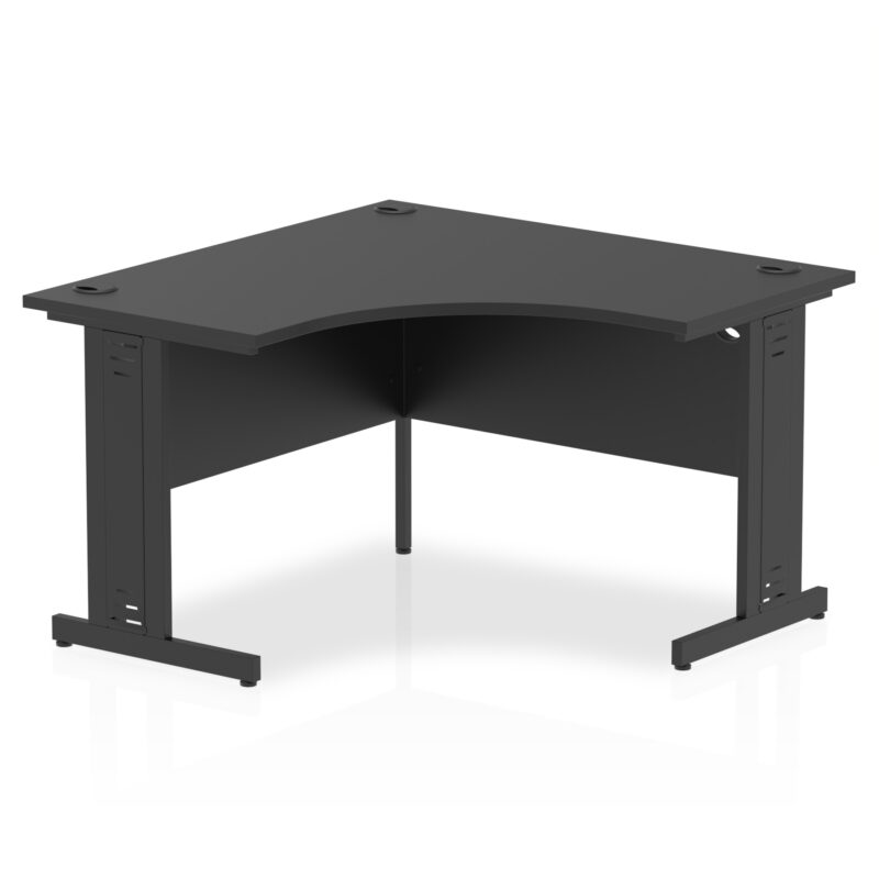 impulse 1200mm cable managed leg corner desk