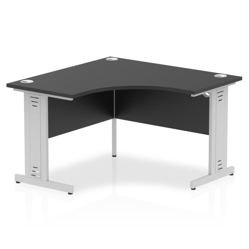 impulse 1200mm cable managed leg corner desk