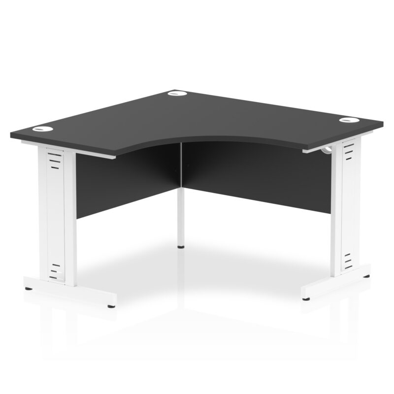 impulse 1200mm cable managed leg corner desk