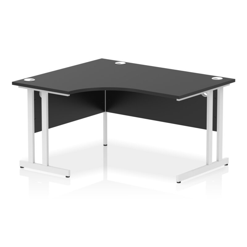 impulse 1400mm left crescent desk cantilever leg
