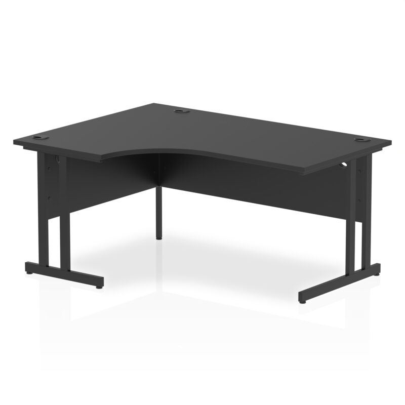 impulse 1600mm left crescent desk cantilever leg