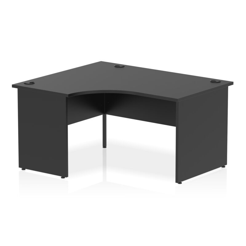 impulse 1400mm left crescent desk panel end leg