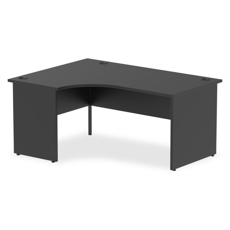 impulse 1600mm left crescent desk panel end leg