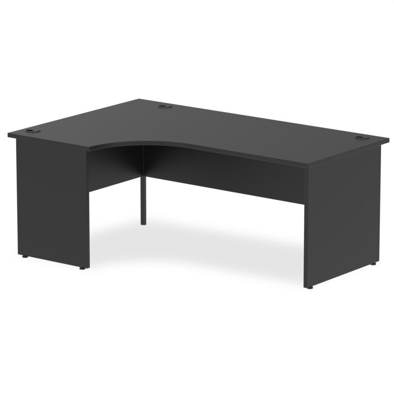 impulse 1800mm left crescent desk panel end leg