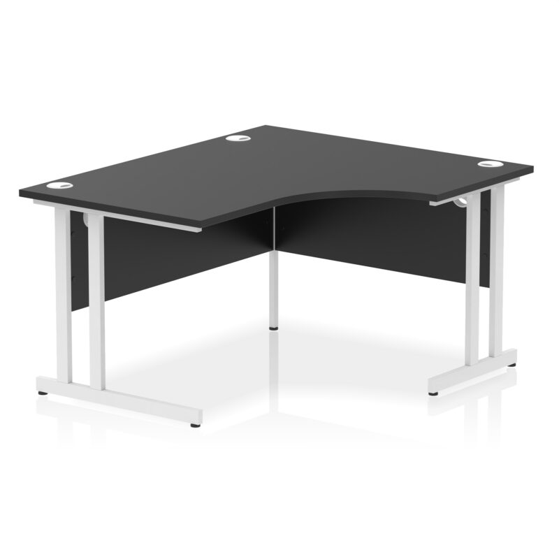 impulse 1400mm right crescent desk cantilever leg