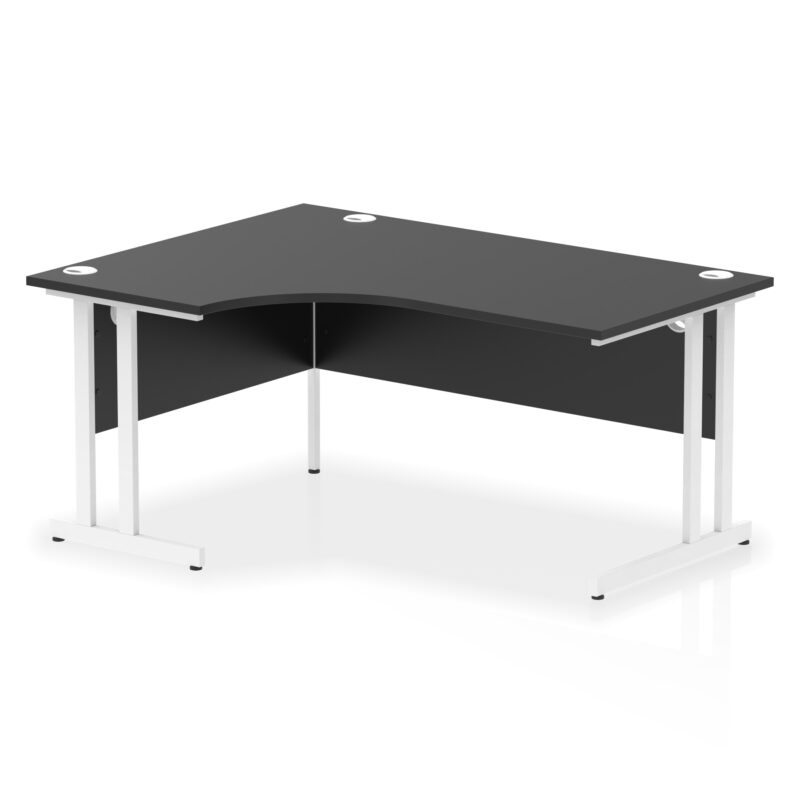 impulse 1600mm right crescent desk cantilever leg