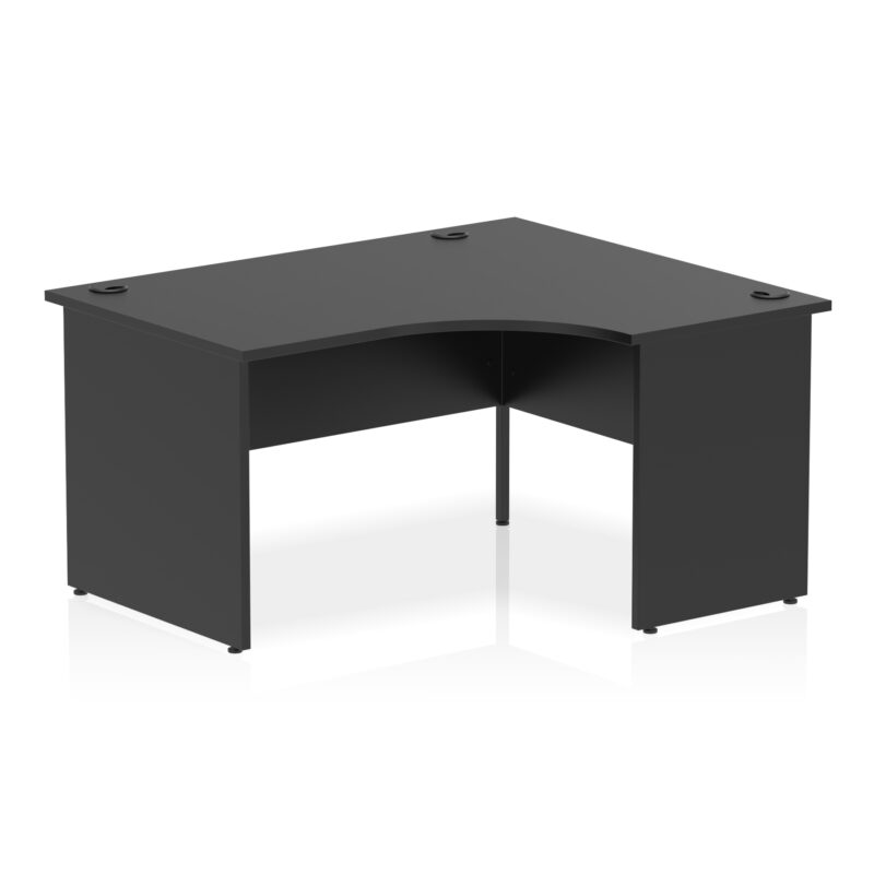 impulse 1400mm right crescent desk panel end leg