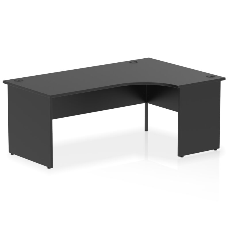 impulse 1800mm right crescent desk panel end leg