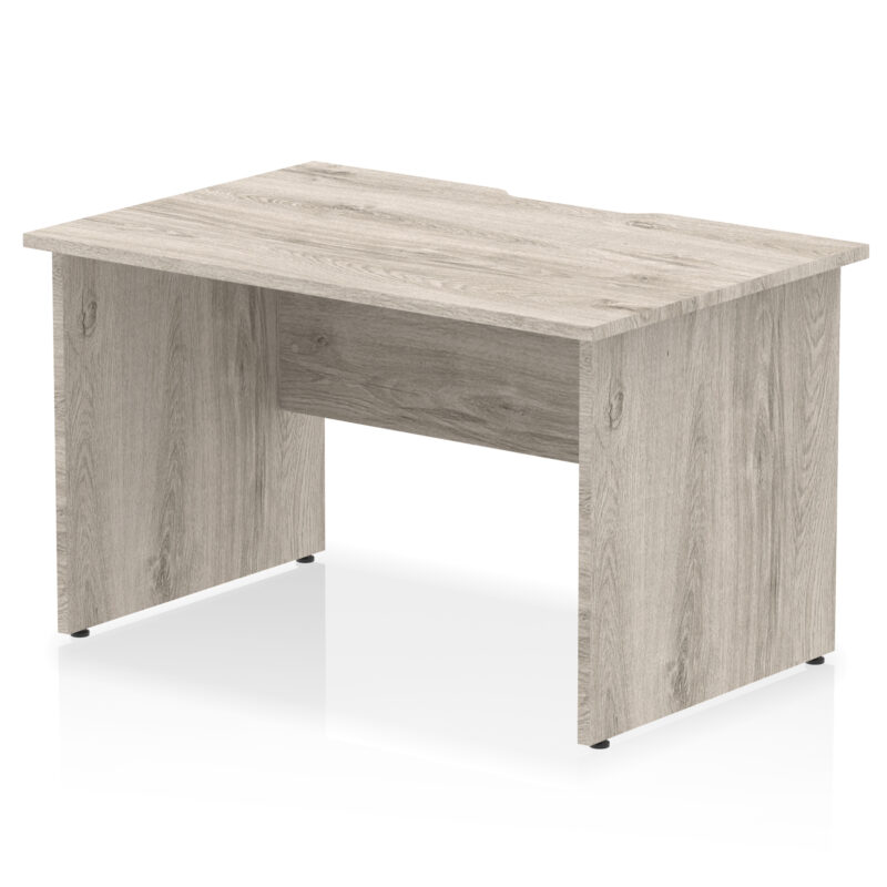 impulse scalloped edge 1200mm straight desk panel end leg