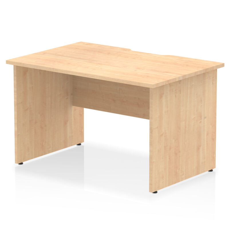impulse scalloped edge 1200mm straight desk panel end leg