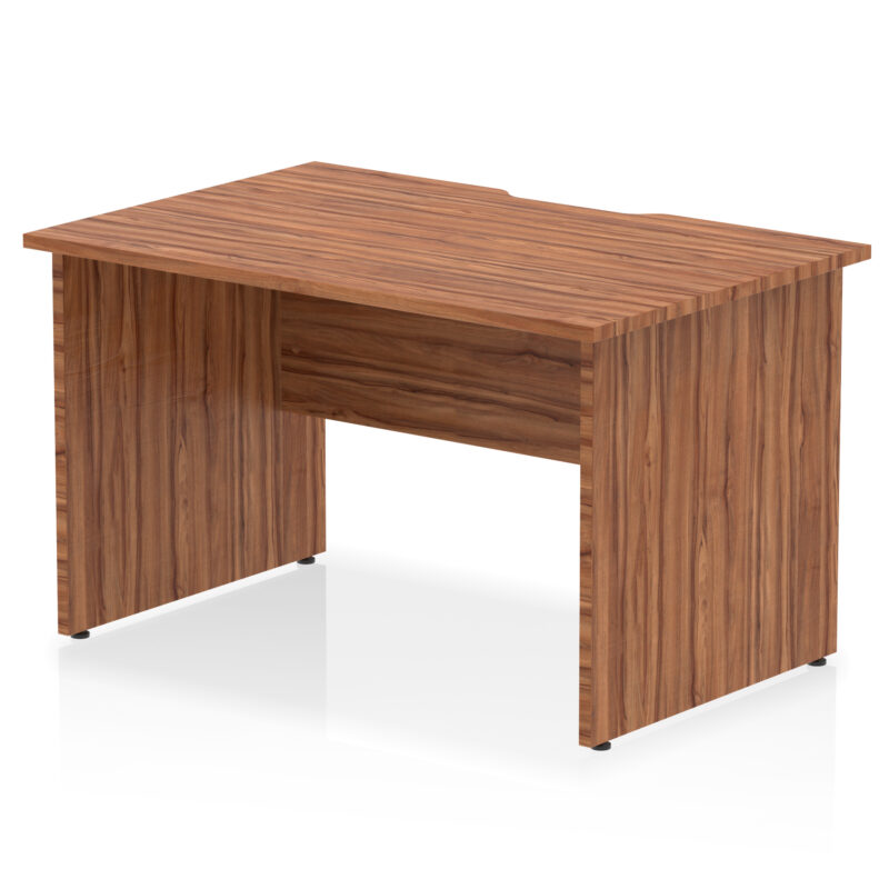 impulse scalloped edge 1200mm straight desk panel end leg