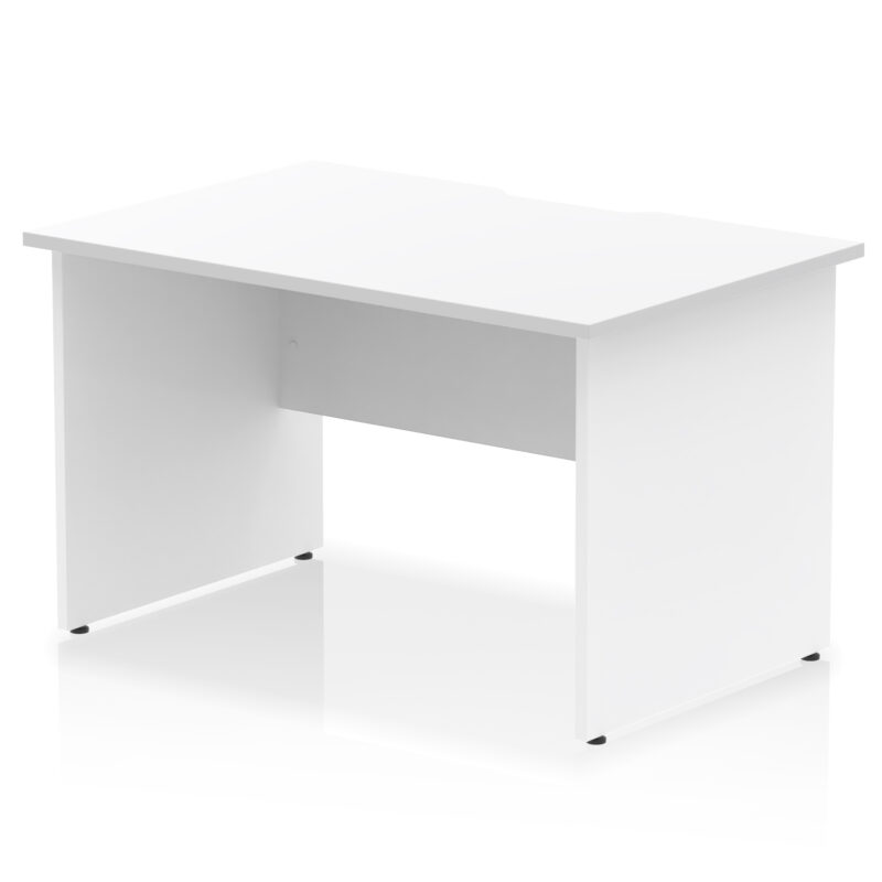impulse scalloped edge 1200mm straight desk panel end leg