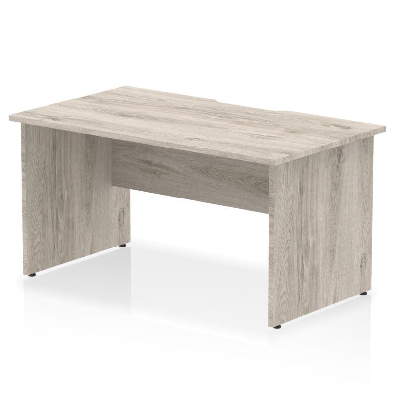 impulse scalloped edge 1400mm straight desk panel end leg
