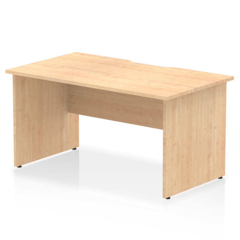 impulse scalloped edge 1400mm straight desk panel end leg