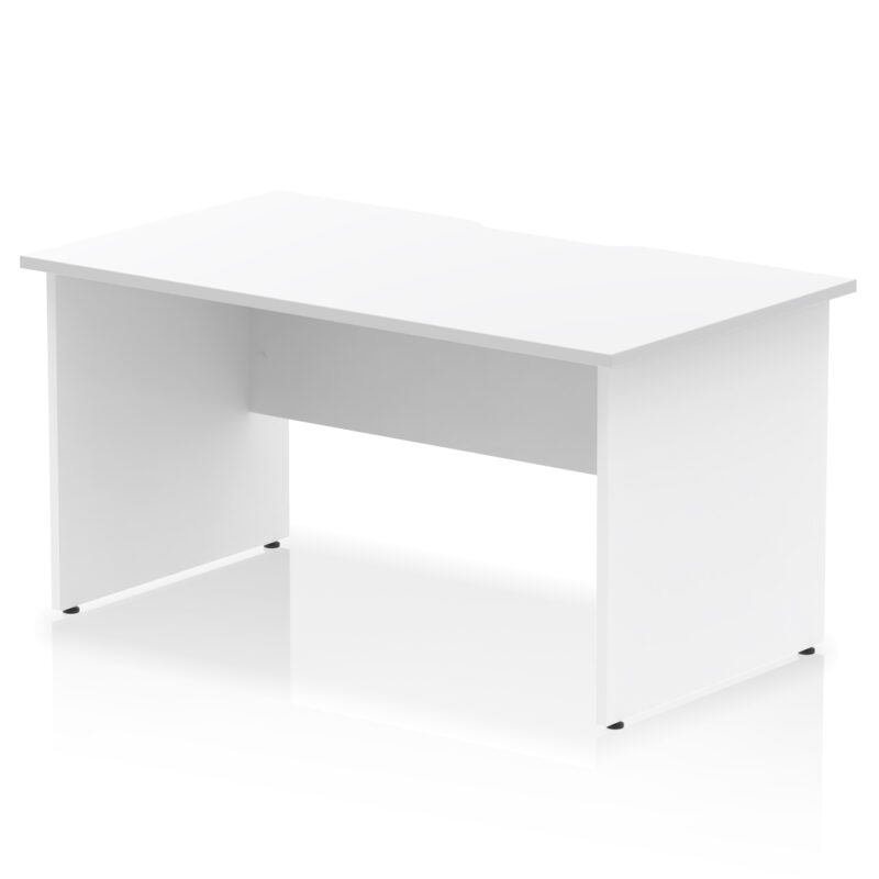 impulse scalloped edge 1400mm straight desk panel end leg